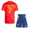 Conjunto (Camiseta+Pantalón Corto) España Alvaro Morata 7 Primera Equipación Euro 2024 - Niño